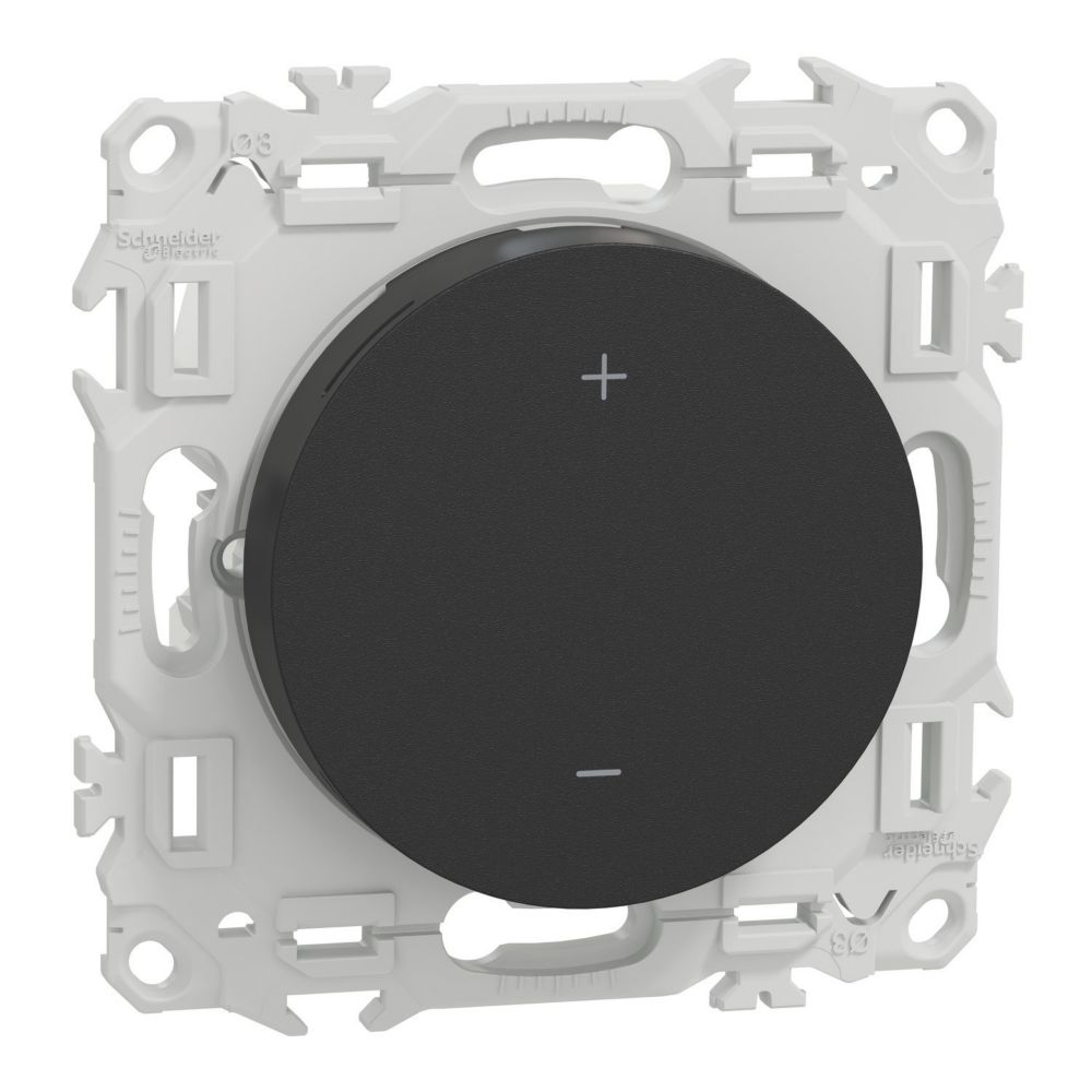 Thermostat connecté filaire pour chauffage Schneider Electric Odace noir