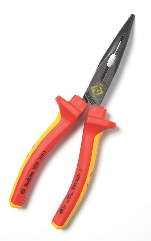 Pince à bec courbé C.K Redline VDE 45º 200 mm