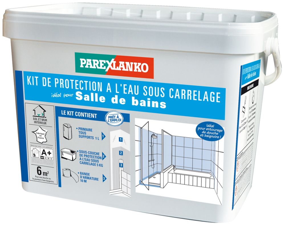 Kit d'étanchéité sous carrelage pour salle de bains 200 mm x 10 m
