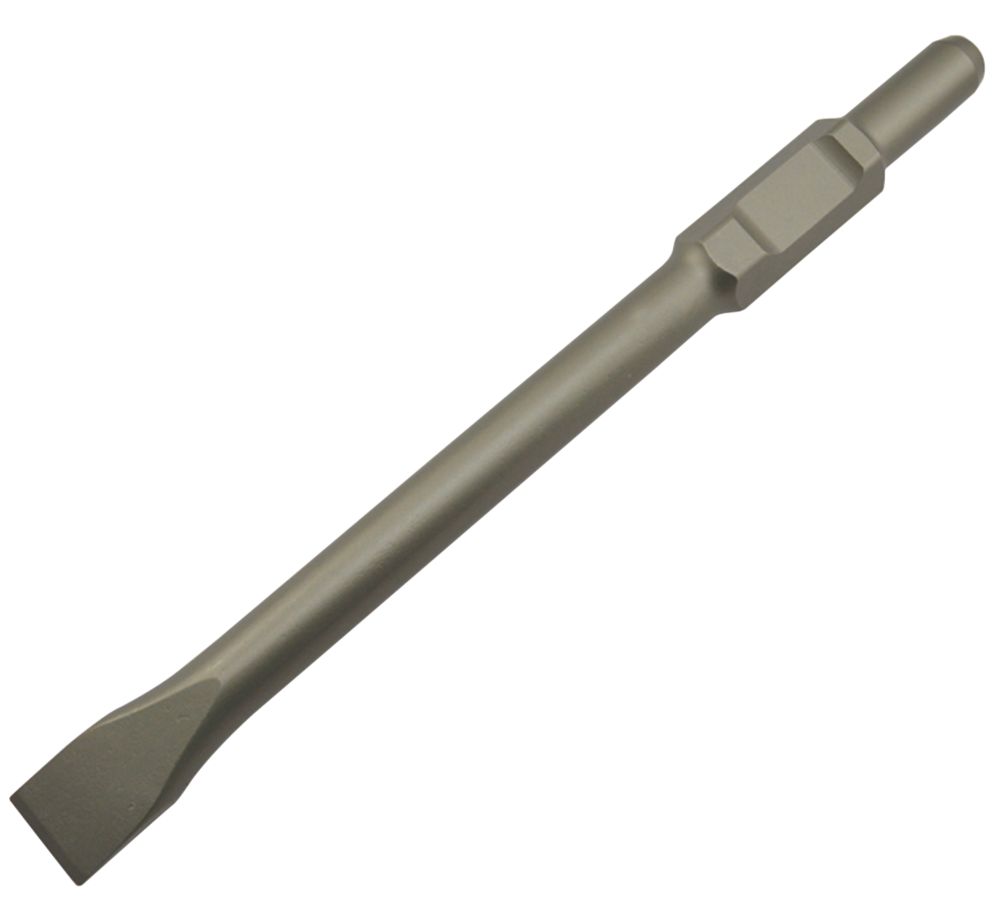 Burin marteau piqueur plat à queue hexagonale 35 x 400mm