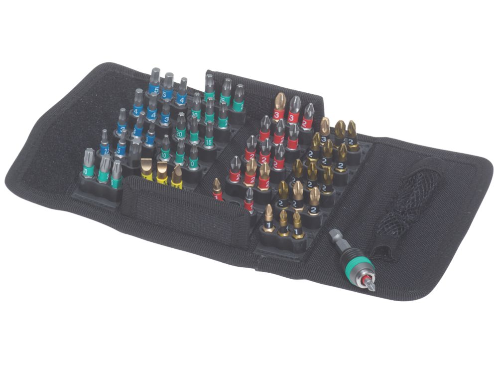 Jeu de 61 embouts de visseuse assortis Bit-Safe BiTorsion Wera  