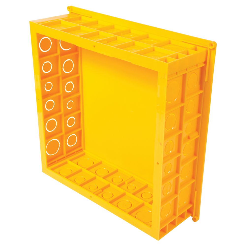 Boîte de dérivation carrée encastrée pour comble et plafond 48 entrées 245x245x85mm Diall
