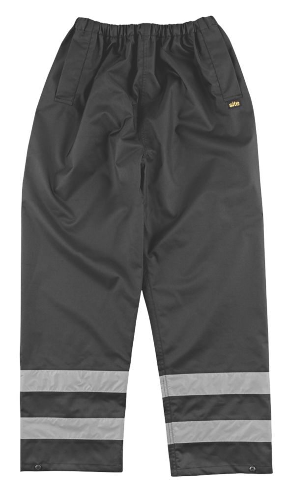 Surpantalon de travail imperméable Shoal Site, noir, taille L, longueur 81 cm
