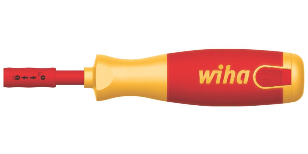 Tournevis Wiha LiftUp VDE avec magasin de 6 embouts