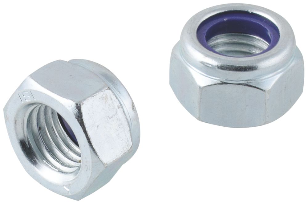 50 contre-écrous en nylon et acier zingué brillant Easyfix M16
