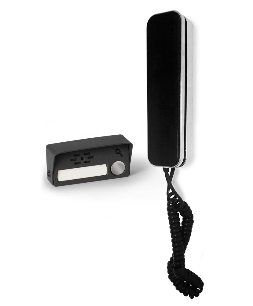 Interphone audio magnétique SCS Sentinel avec touches sensibles, finition noire laquée