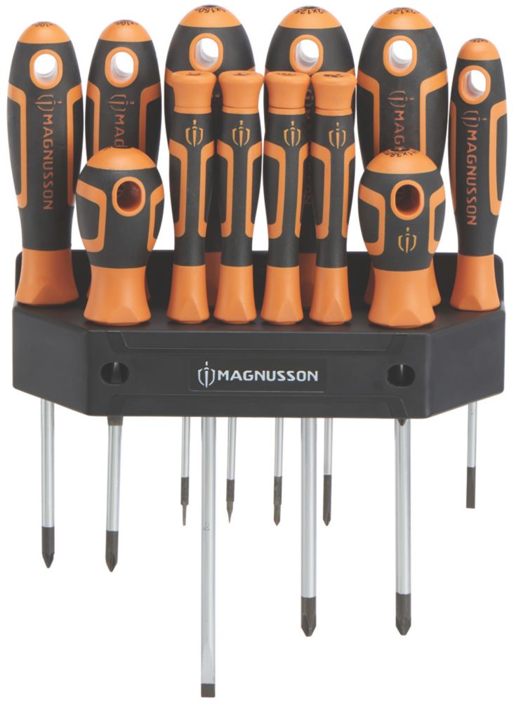 Assortiment de 12 tournevis Magnusson