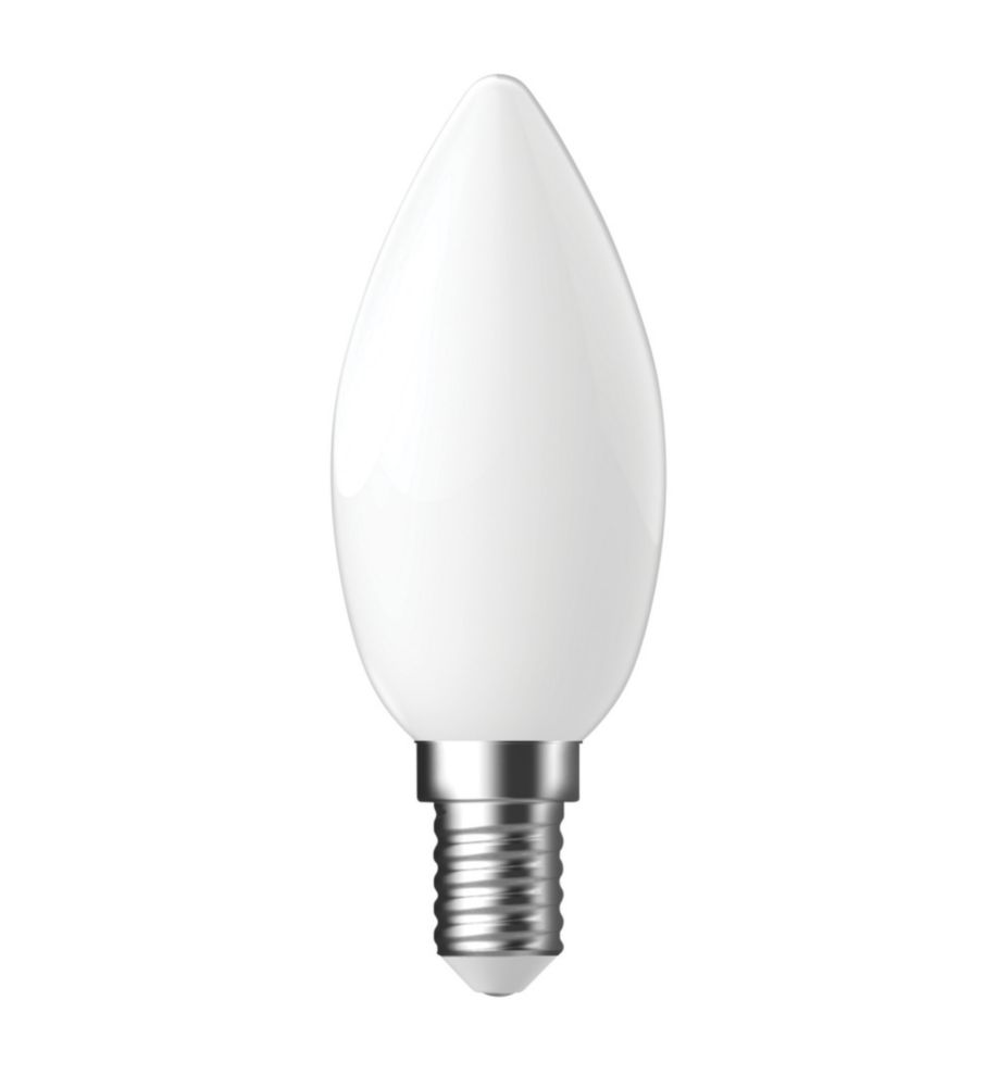 Ampoule E14 LED opaque Energetic flamme 4000K 470lm 4W
