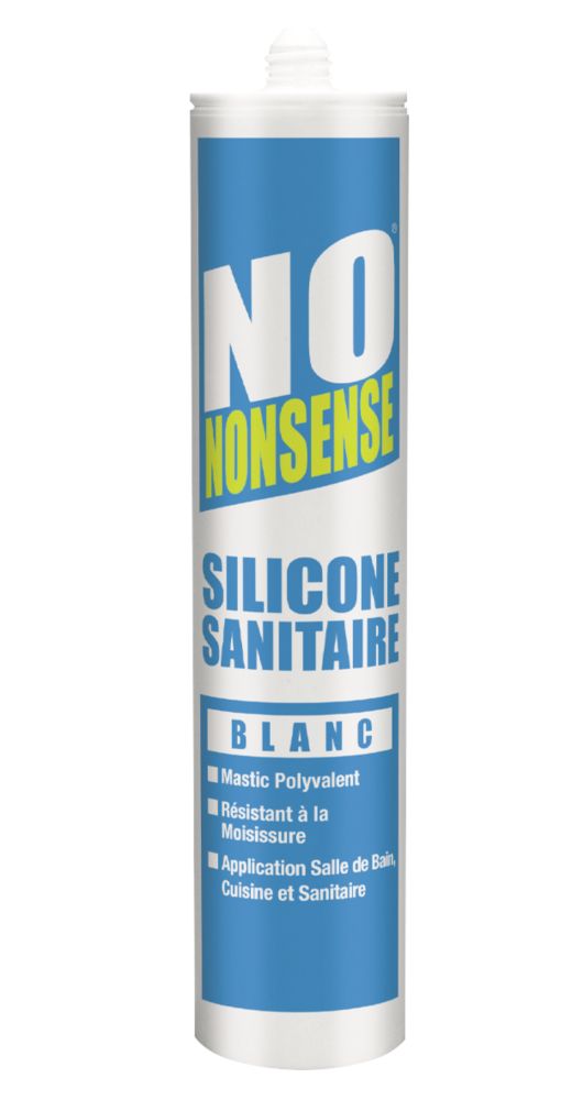 1 mastic silicone sanitaire No Nonsense blanc 310 ml, Mastic
