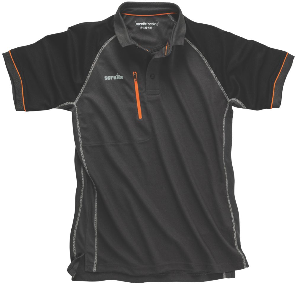 Polo Scruffs Trade Active graphite taille XL