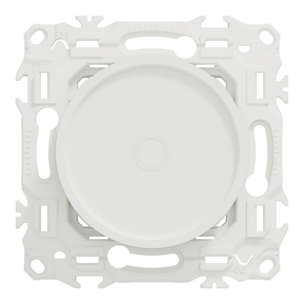 Variateur rotatif connecté zigbee 1 poste Schneider Electric Wiser Odace blanc