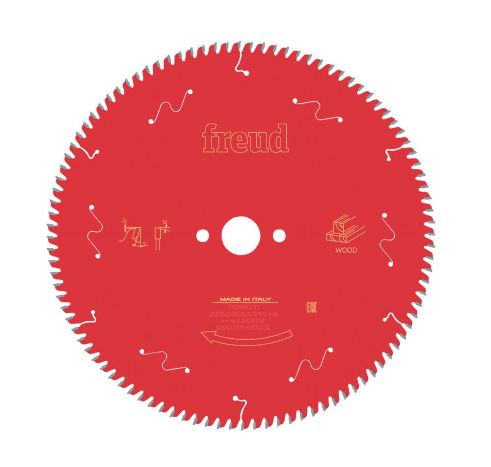 Lame de scie circulaire 305 x 30mm 100 dents Freud