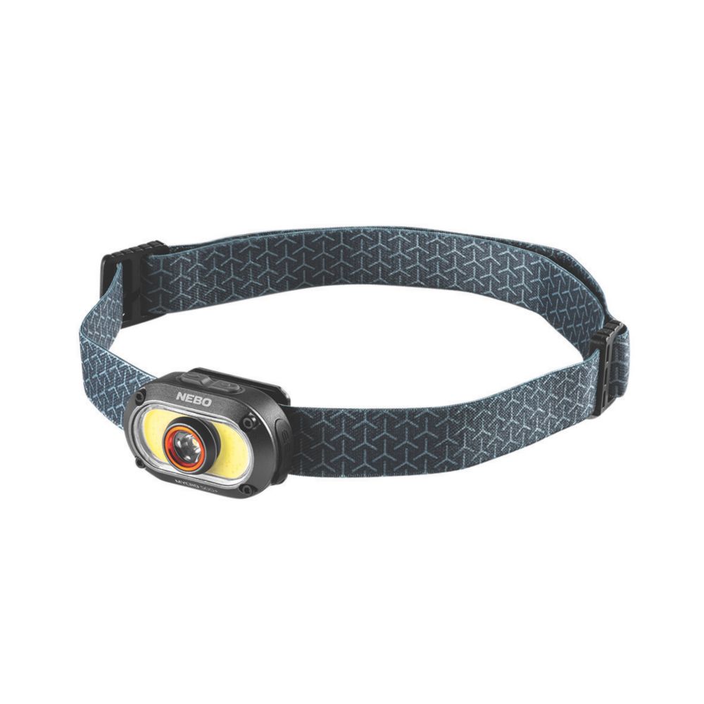 Lampe frontale à LED rechargeable Nebo Mycro 500+ noire 25-500lm