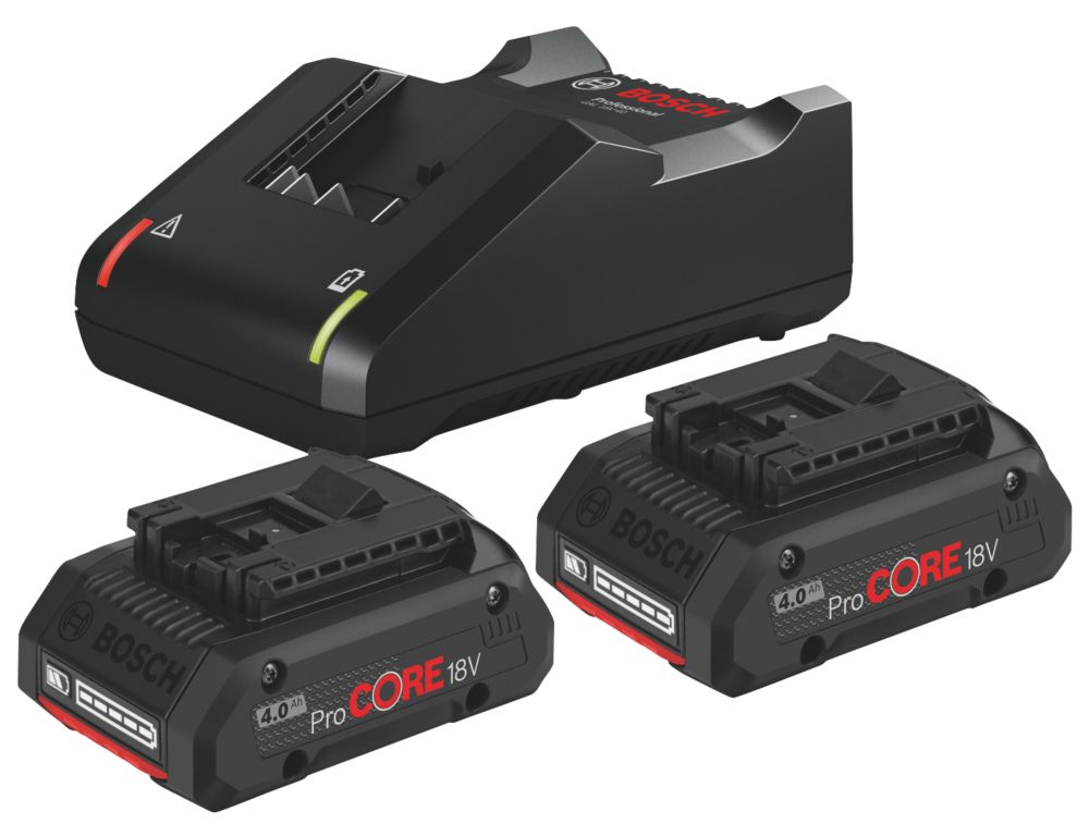 Pack de démarrage Bosch 2 Batteries ProCORE 18V 8,0Ah Chargeur et