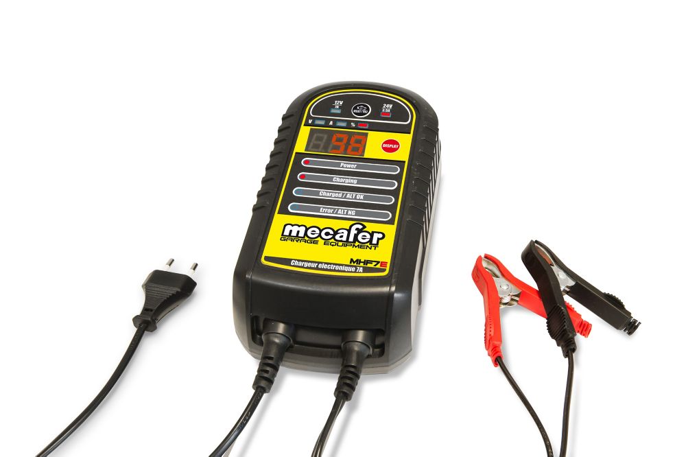 Chargeur de batterie Mecafer 7A + chargeur USB de type A