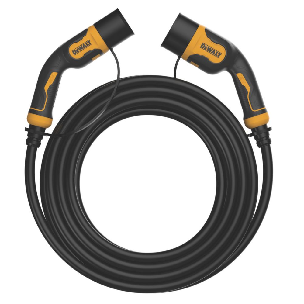 Câble de charge pour véhicule électrique DEWALT type 2 mode 3 de 5m, 32A 7,4kW