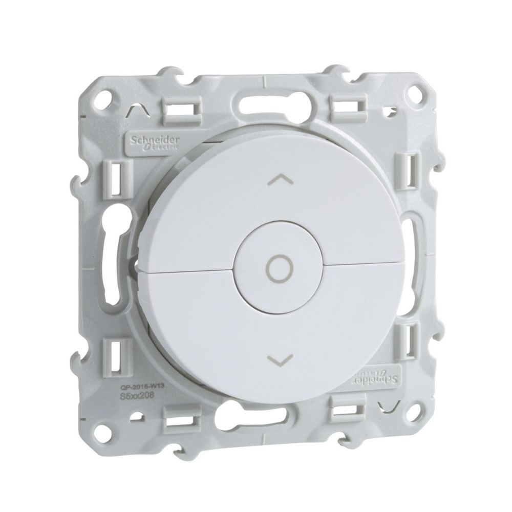 Interrupteur volet roulant 1 poste Odace Blanc Schneider