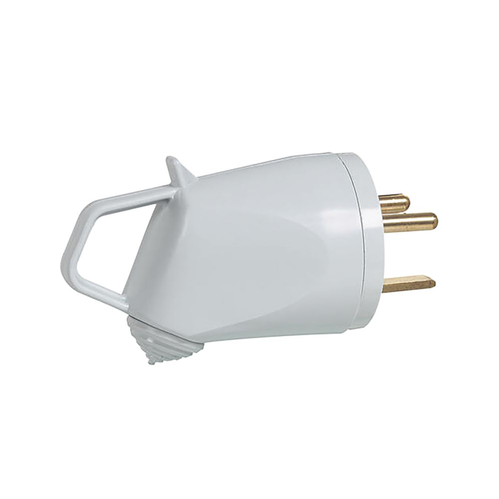 Prise grise 2P+T 20A avec anneau, Legrand