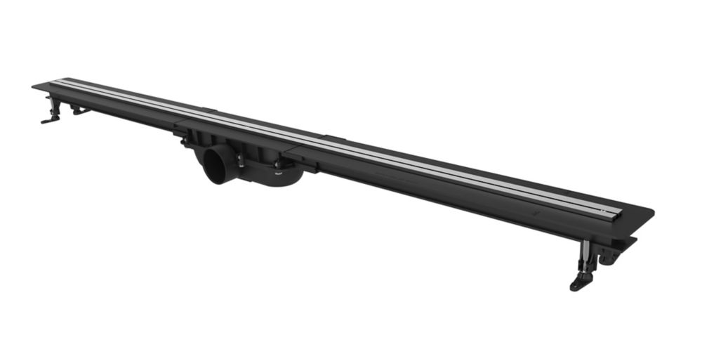 Caniveau de douche Valentin extra-plat chromé 100 x 1 210mm
