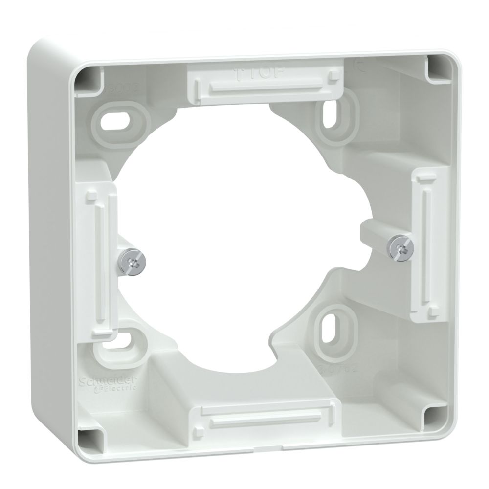 Cadre saillie 1 poste Ovalis Blanc Schneider