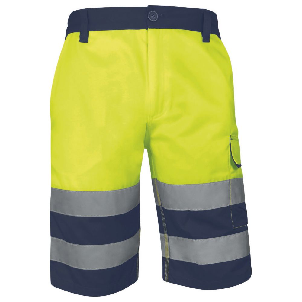Bermuda Delta Plus haute visibilité jaune taille 50/52
