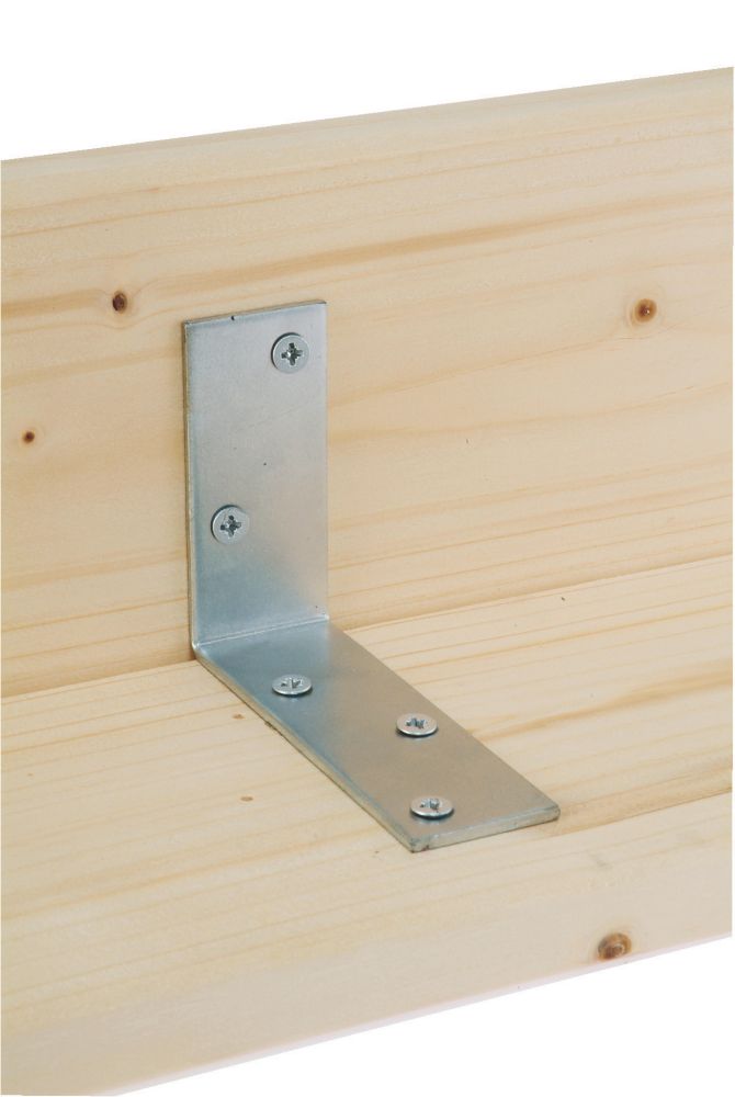 Équerre de fixation de poutre galvanisée Suki 33 x 70mm, lot de 30