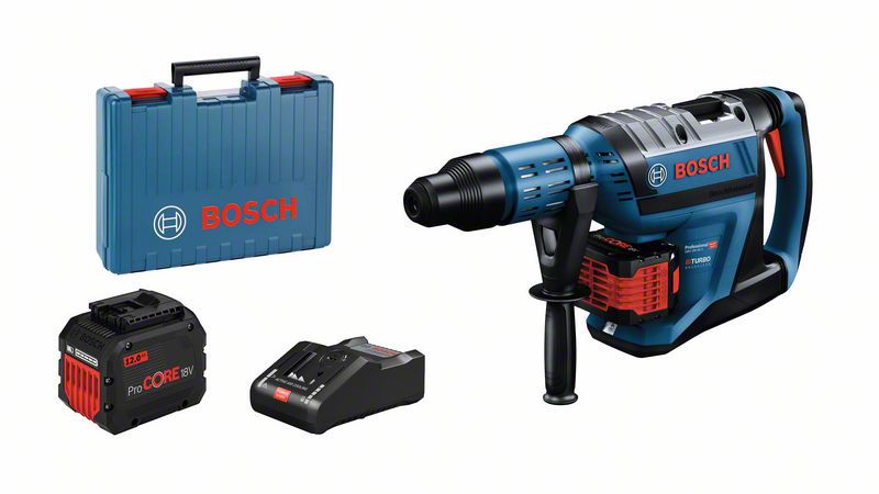 Perforateur sans fil brushless Bosch 8,4kg GBH 18V-45 C 2x12,0Ah ProCORE, Économisez 10% sur tous les outils électriques Bosch & Makita