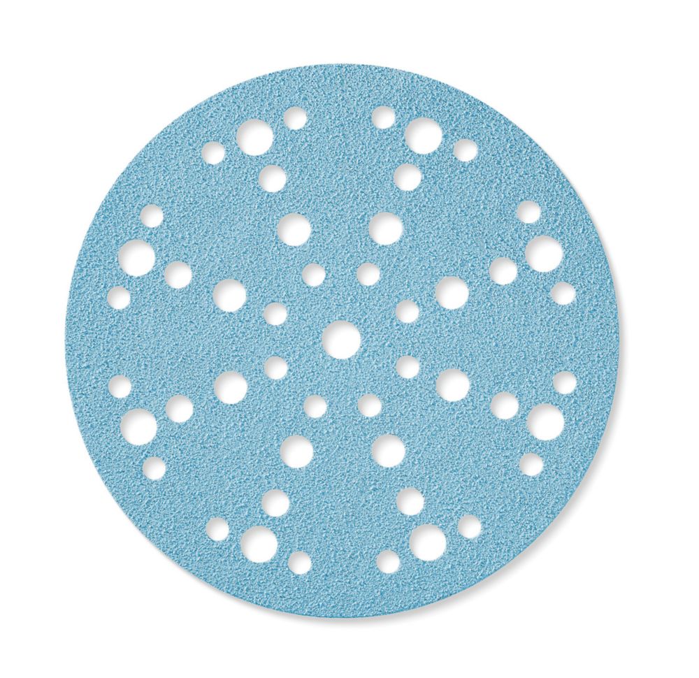 Lot de 100 disques abrasifs pour ponceuse à peinture et vernis 52 trous grain 120 Festool D150 P120 GR/100 575164 150mm