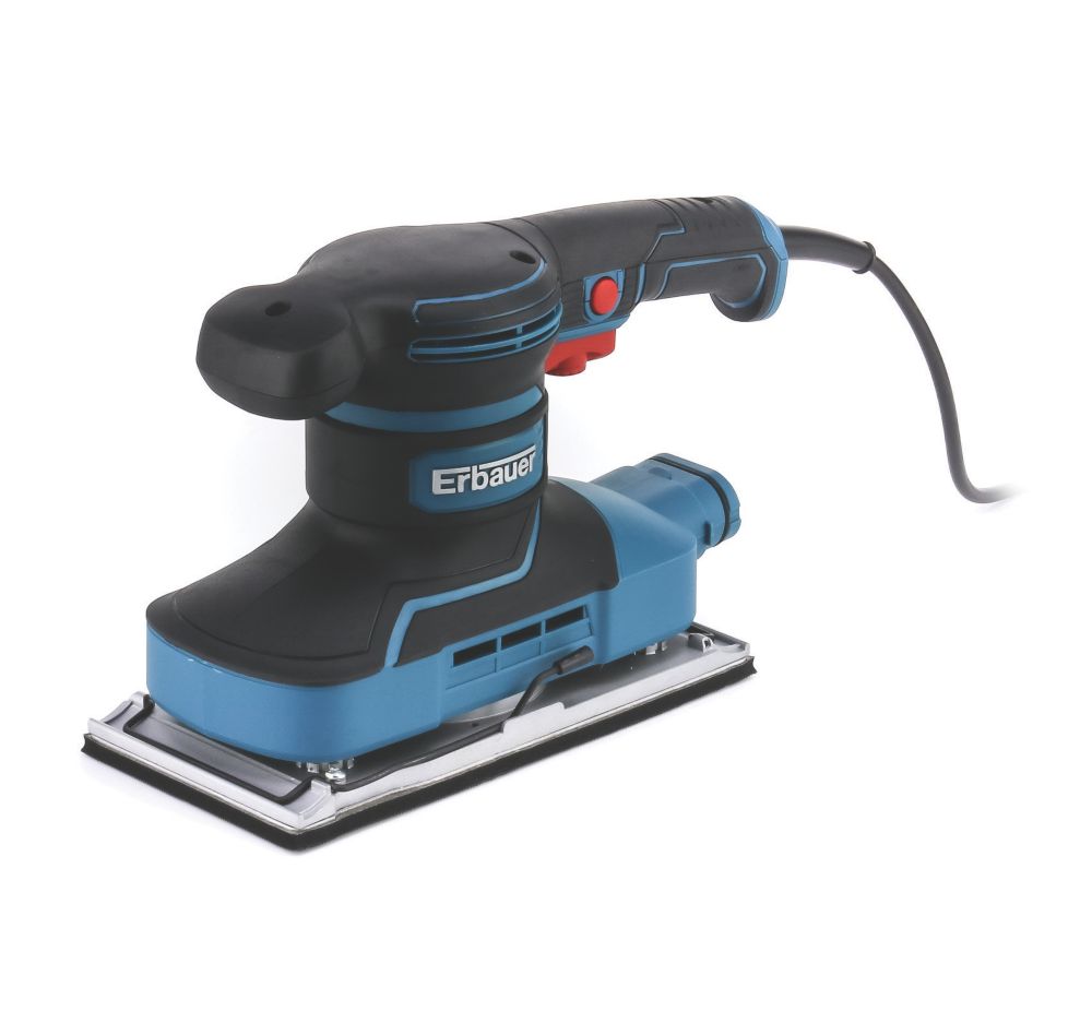 Ponceuse vibrante 1/2 de feuille filaire 220-240V Erbauer EHSS350 350W