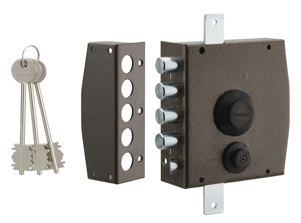 Boîtier de verrouillage multipoint marron Thirard 155mm - 65mm arrière