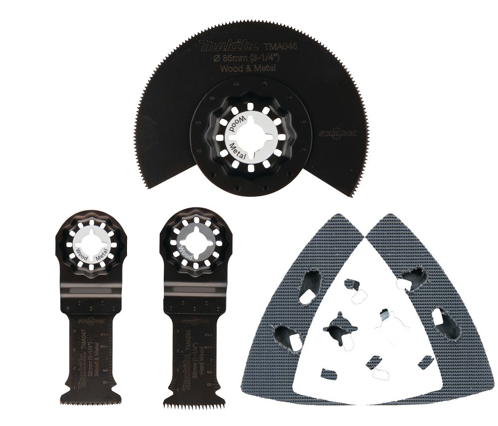Kit de 4 accessoires outil multifonction bois Makita