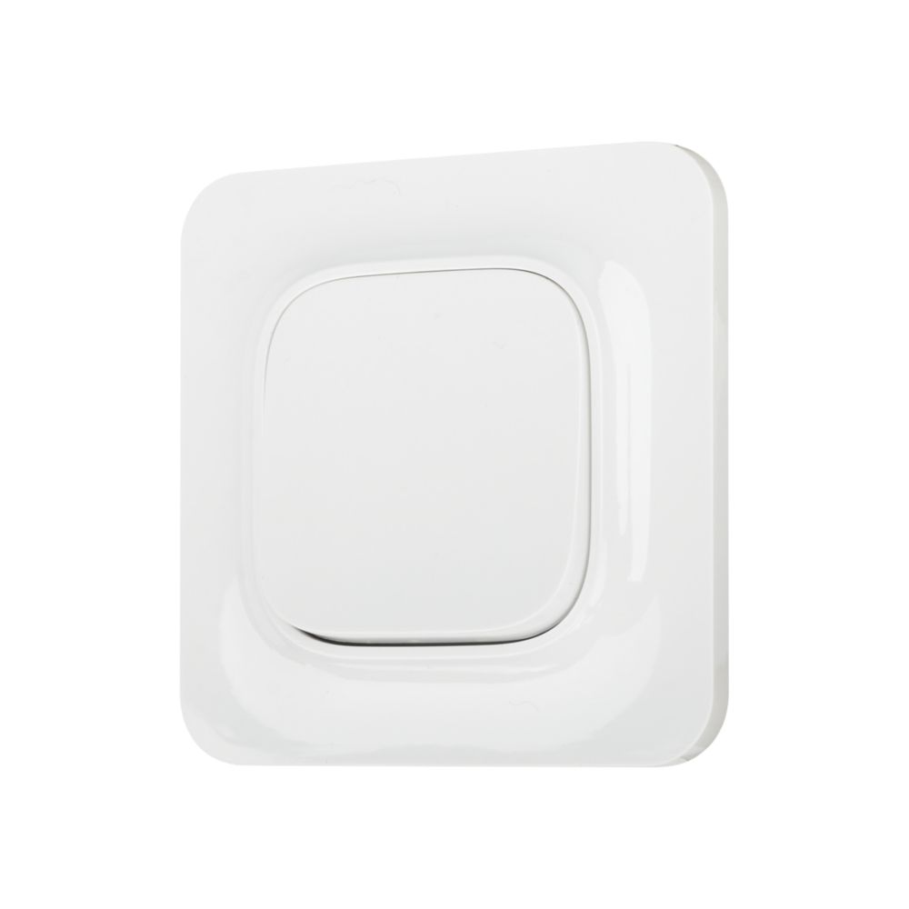 Poussoir 1 poste LAP Complet Blanc