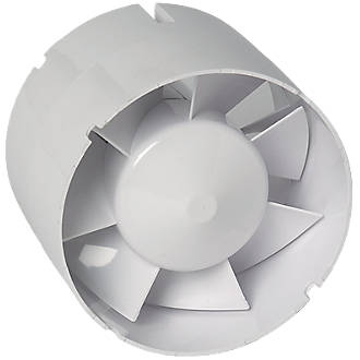 Ventilateur-extracteur de salle de bains ou cuisine 125mm blanc 230V
