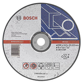 Disque de coupe du métal Bosch Expert 9" (230mm) x 3 x 22,23mm, lot de 1