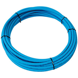 Tube en plastique PE-X enfichable Fixoconnect, 20mm x 240m, bleu