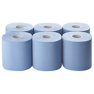  6 rouleaux de papier bleu 2 épaisseurs 185 x 150m