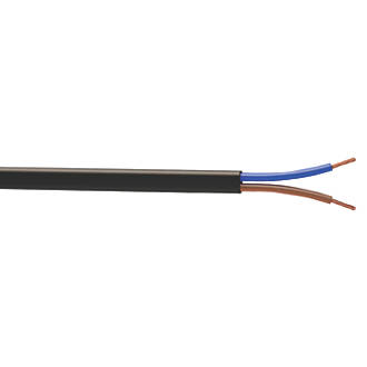 Câble souple H03VVH2-F 2x0,75mm2 noir - Couronne de 10m