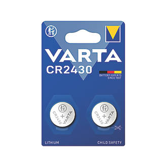 2 piles boutons au lithium Varta CR2430
