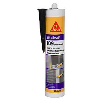 Mastic silicone menuiserie Sika Sikaseal-109 anthracite 300ml