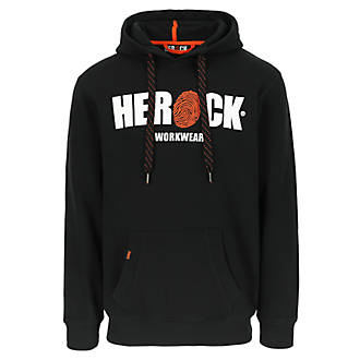 Sweat à capuche Herock Hero noir taille XL, tour de poitrine 43"