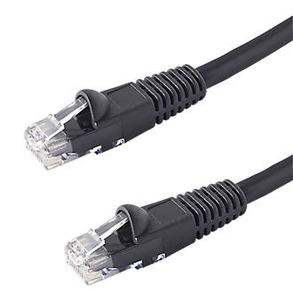 Câble Ethernet Cat 6 RJ45 non blindé Blyss noir, 3m