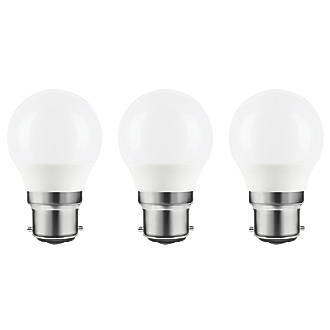 Lot de 3 ampoules LED mini globe LAP BC 470lm 4,2W
