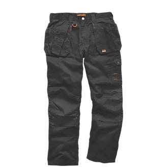 Pantalon de travail Scruffs, noir, taille 44, longueur 76 cm