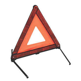 Triangle de signalisation pliable Hilka Pro-Craft rouge