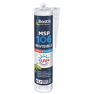 Mastic polymère Bostik MSP 106, transparent 290ml, lot de 1