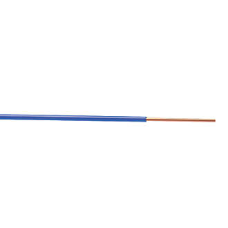 Fil électrique rigide H07VU 2,5mm² Bleu  - Touret de 100m