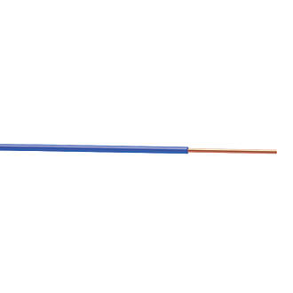Fil électrique rigide H07VU 1,5mm² bleu - Touret de 100m
