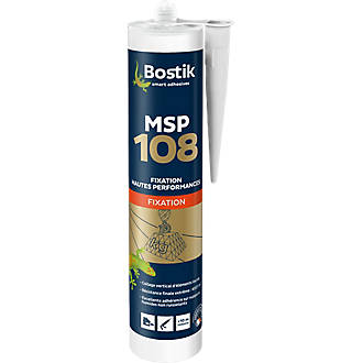 Joint polymère Bostik MSP 108, blanc 290ml, lot de 1