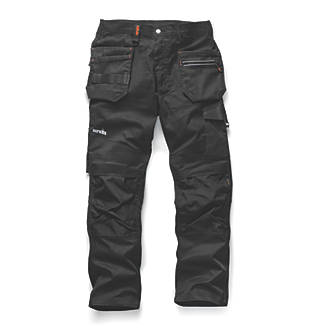 Pantalon Scruffs TradeFlex noir, tour de taille 32" et longueur de jambe 32" 