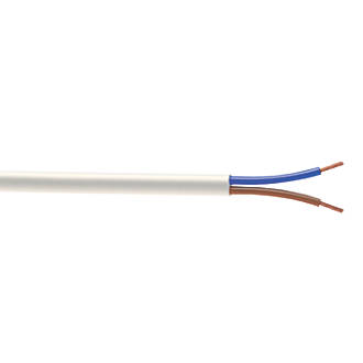 Câble souple H05VV-F 2x1,5mm2 blanc - Touret de 50m